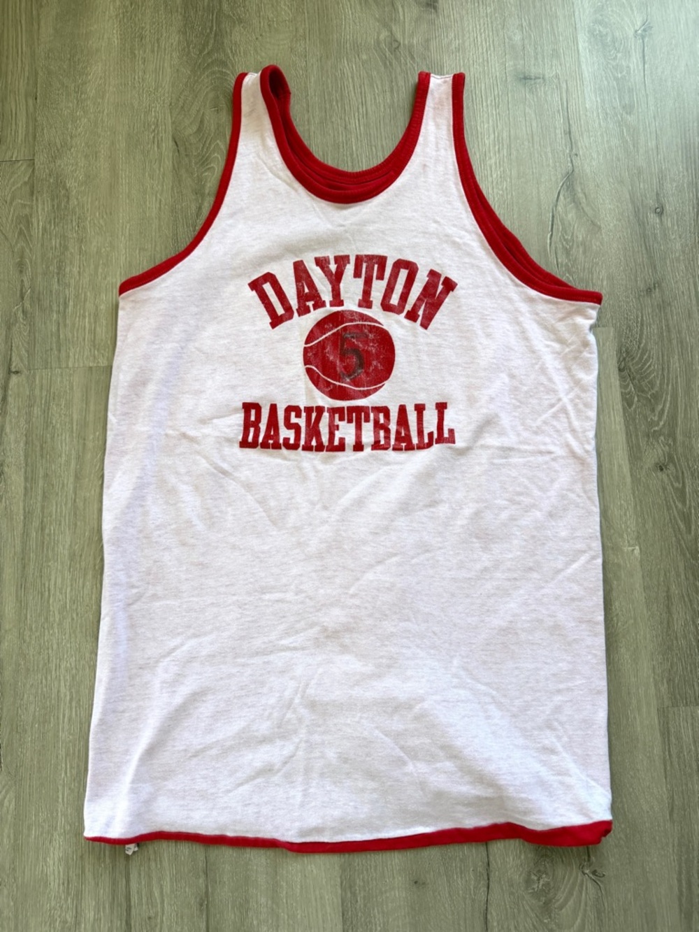 Champion VTG 60s 70s Reversable Dayton Flyers Basketball Practice Jersey Large